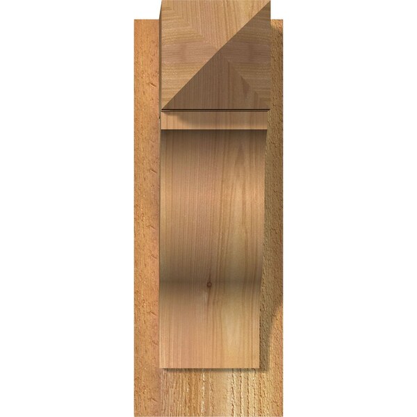 Funston Arts & Crafts Rough Sawn Outlooker, Western Red Cedar, 6W X 12D X 16H